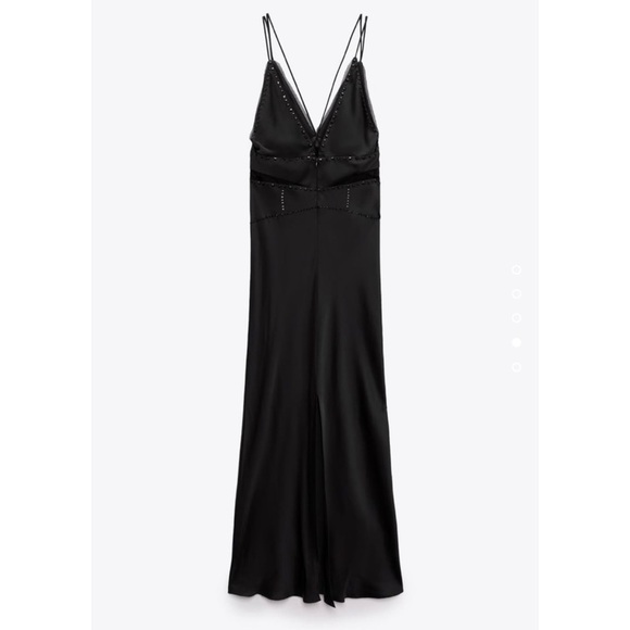 Zara black studded dress Limited Edition - Picture 1 of 9
